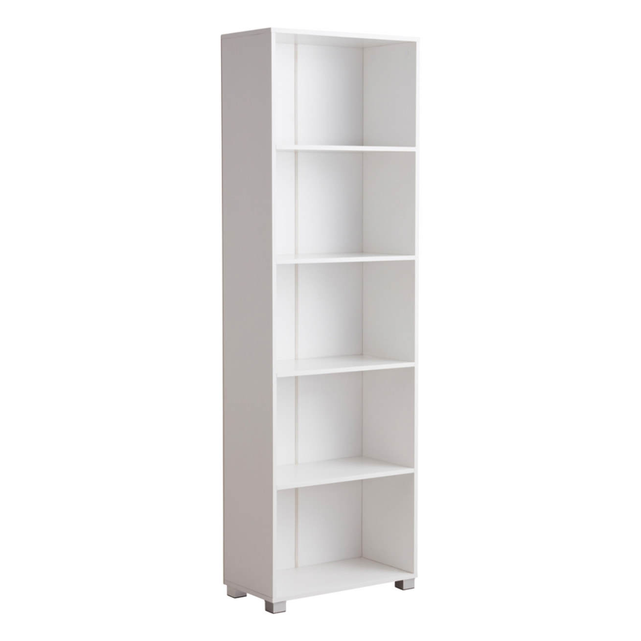 Libreria 5 ripiani color bianco opaco 60x30x189 cm - Buz
