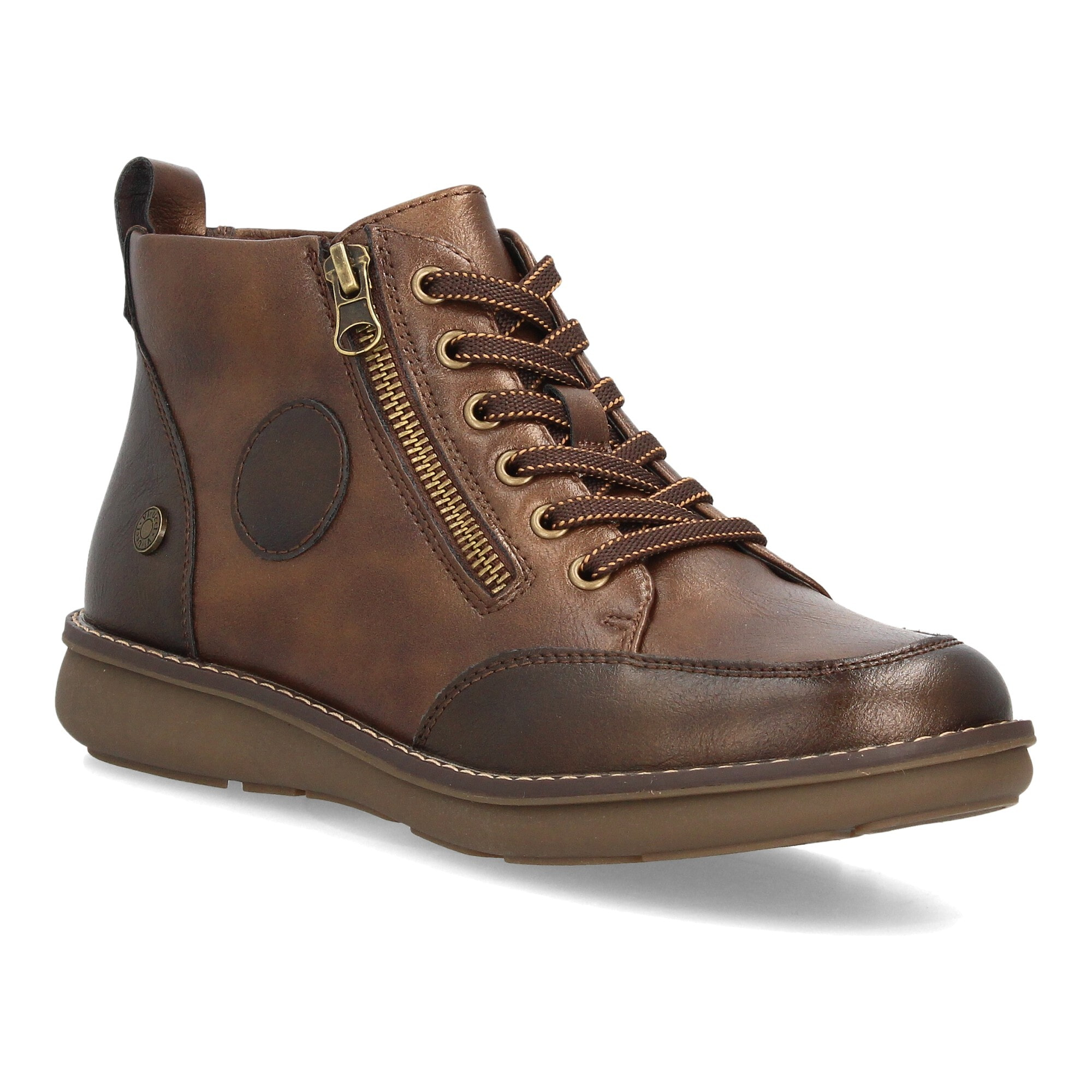 Botines casual mujer con cremallera lateral