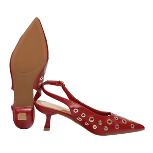 Decolletè borchie - tacco7,0 cm