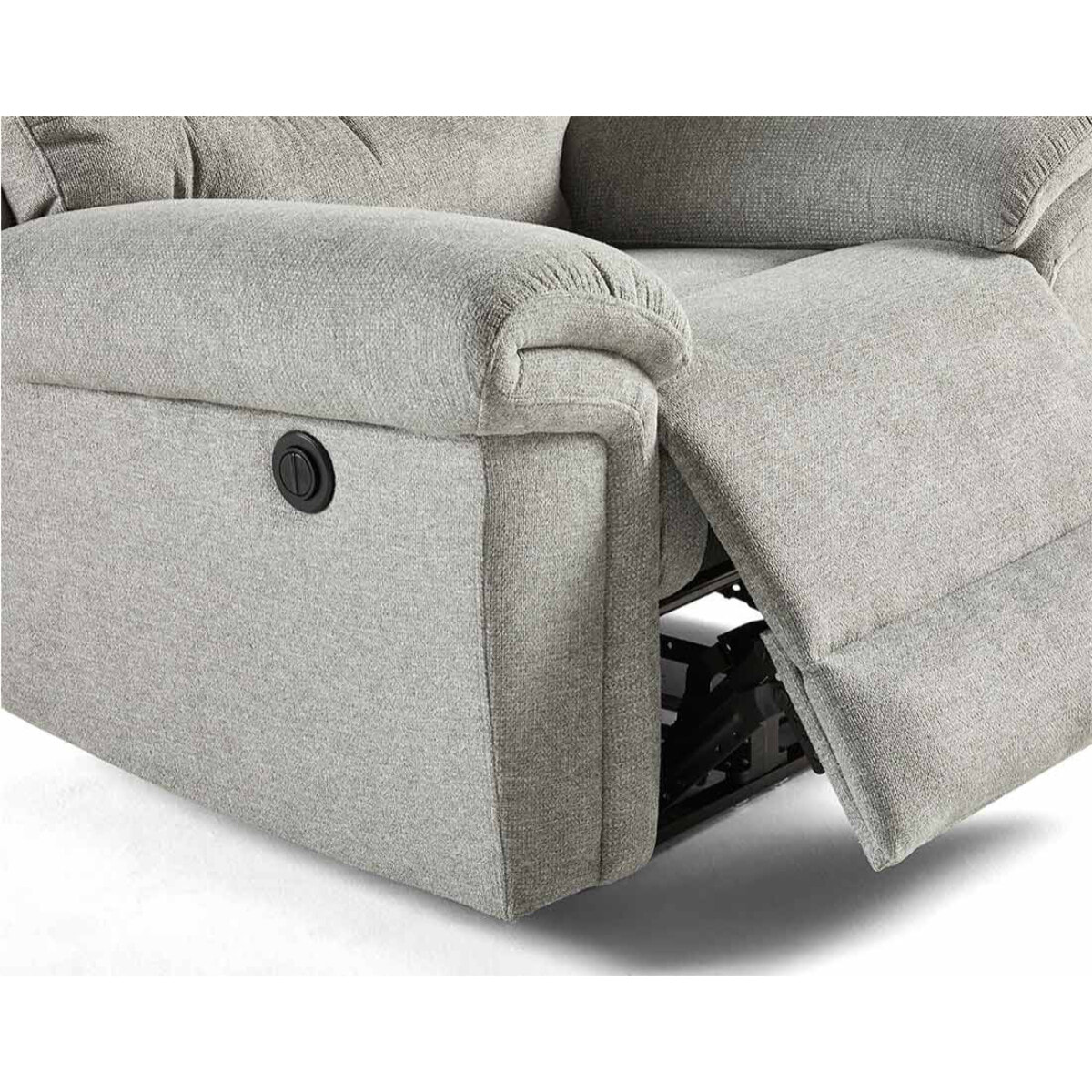 Jasmin - fauteuil relax électrique - en tissu - Gris clair