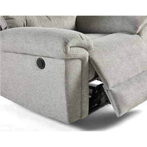 Jasmin - fauteuil relax électrique - en tissu - Gris clair