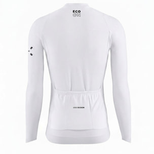 Maillot de manga larga aerodinámico y transpirable ECOON PRO Domancy - Blanco