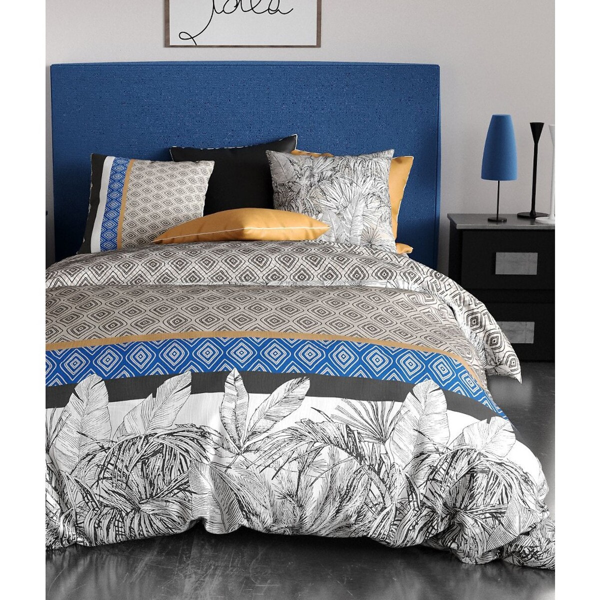 Parure Housse De Couette 3pcs 100% coton 57fils Toki