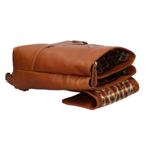Zaino  da uomo In Vera pelle Made in Italy 27x30x12 cm