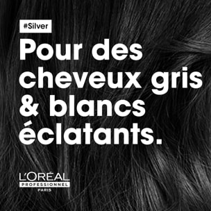 Shampoing Silver Éclat Cheveux Blancs ou Gris 500ml - Série Expert