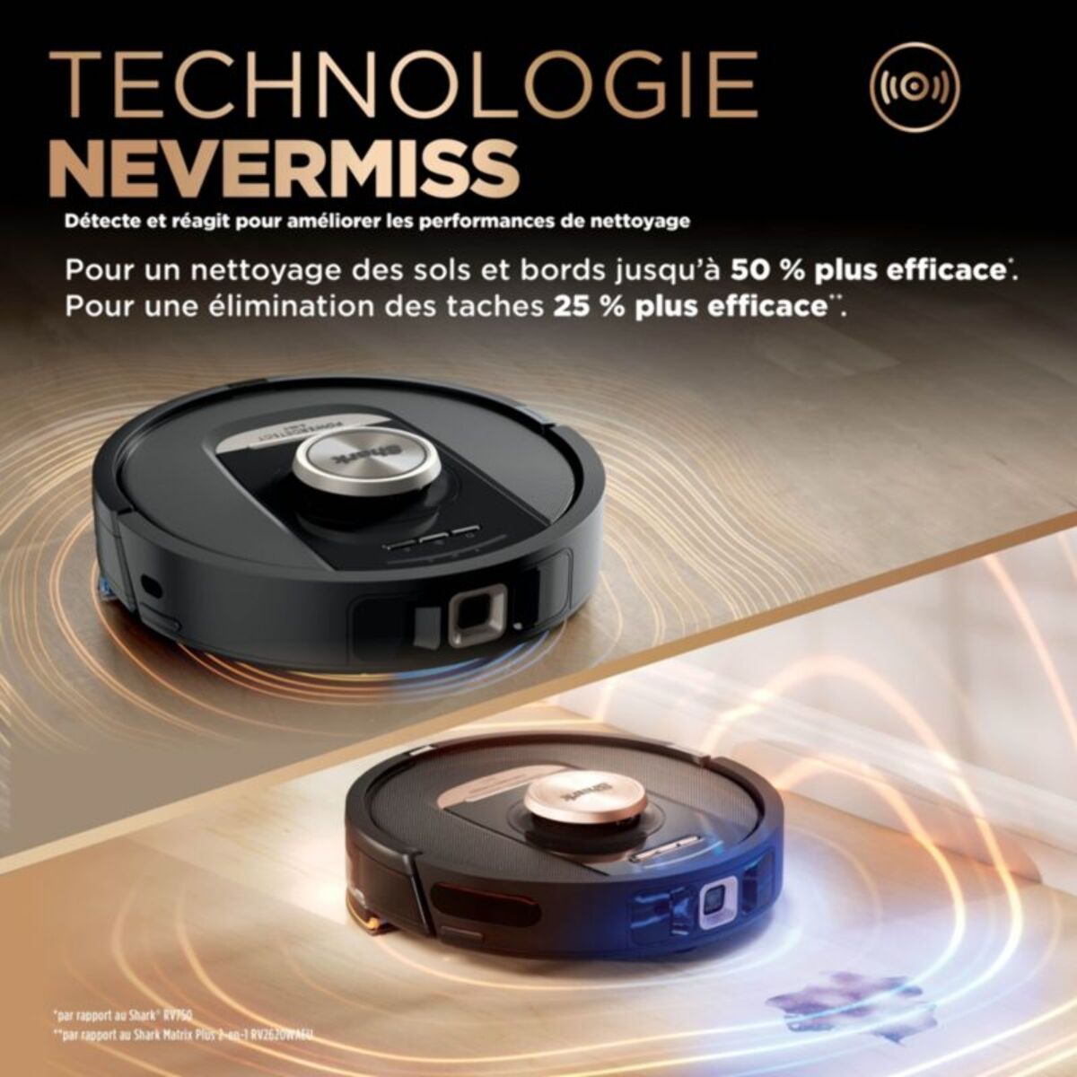 Aspirateur robot SHARK PowerDetect RV2800ZEEU
