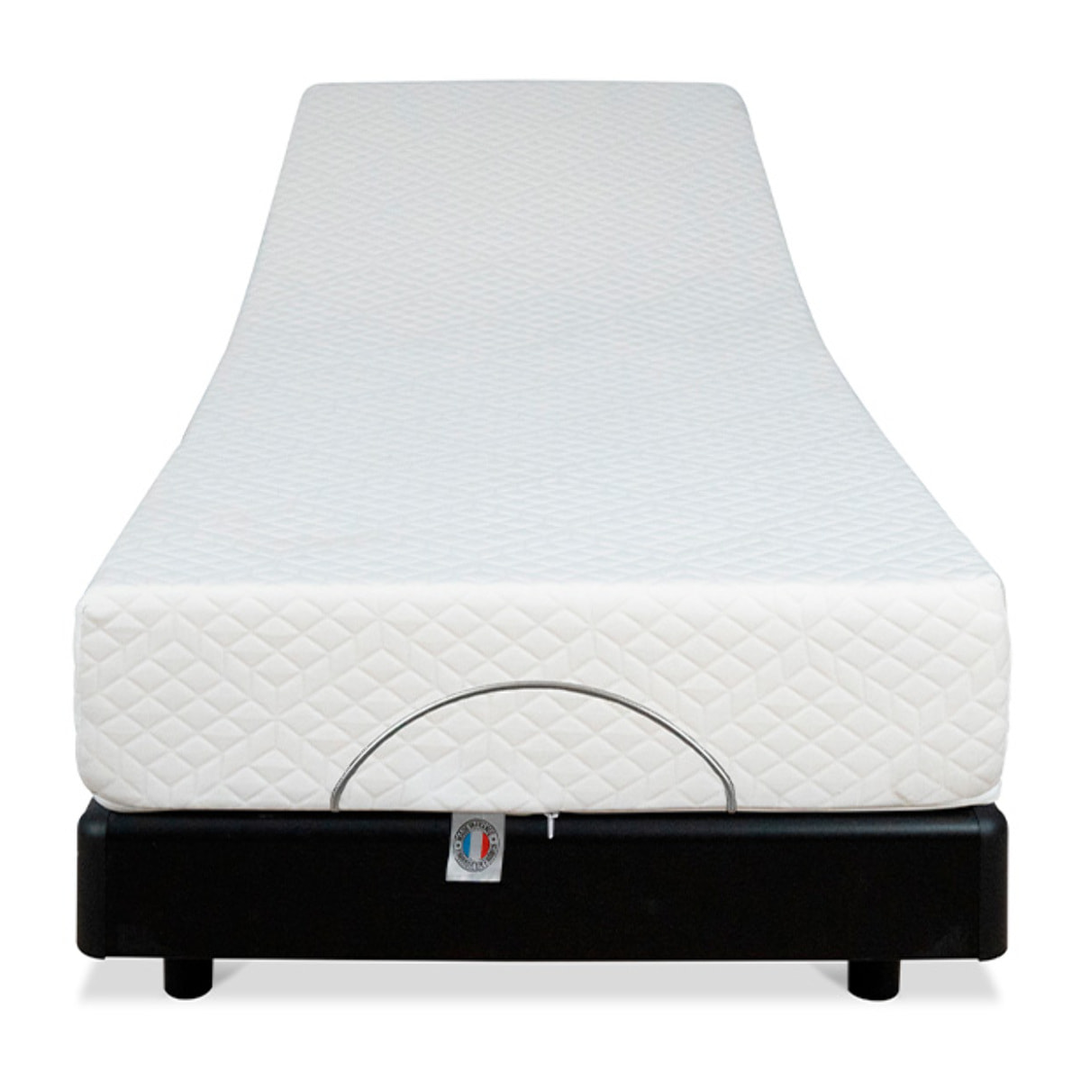 Ensemble Matelas Absolu & Sommier Électrique Bodyssoft, 21 cm, Mémoire de Forme, Technologie Hybride Lattes & Plots, Confort Personnalisé, Soutien Équilibré