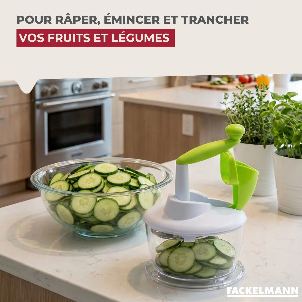 Râpe à légumes 5 grilles inox 19 cm Fackelmann