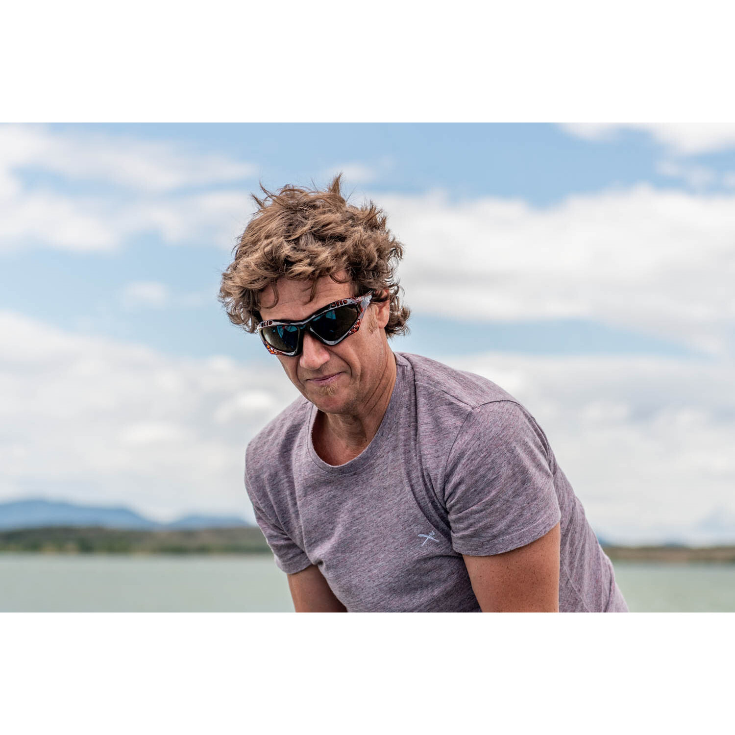 Gafas de deportes acuáticos OCEAN AUSTRALIA - Negro brillante / Ahumada