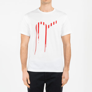 T-shirt jersey cotone organico con stampa narrow fit