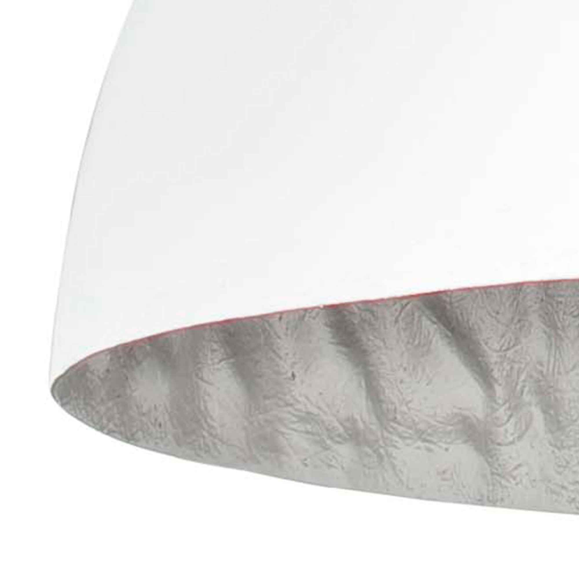 MAGMA Lampe suspension blanche et argent