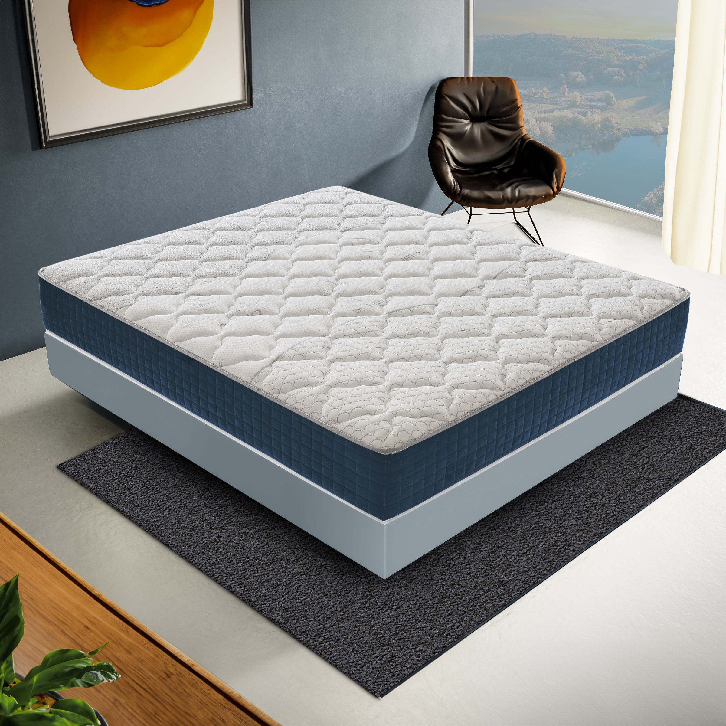 Materasso 100x200 Ortopedico in Memory Foam - Altezza 27 cm - 9 Zone di Comfort