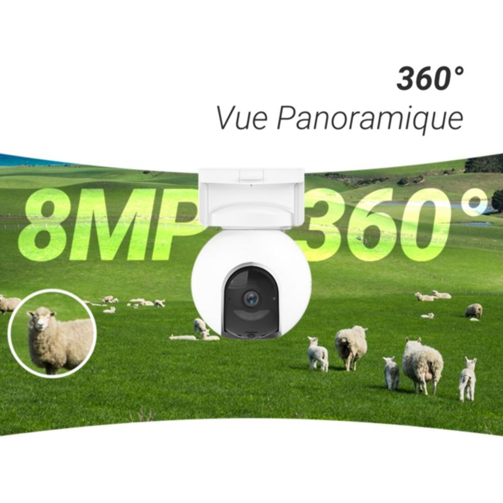 Caméra de surveillance EZVIZ EB8 4K + panneau solaire