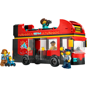 LEGO CITY 60407 - AUTOBUS TURISTICO ROSSO A DUE PIANI