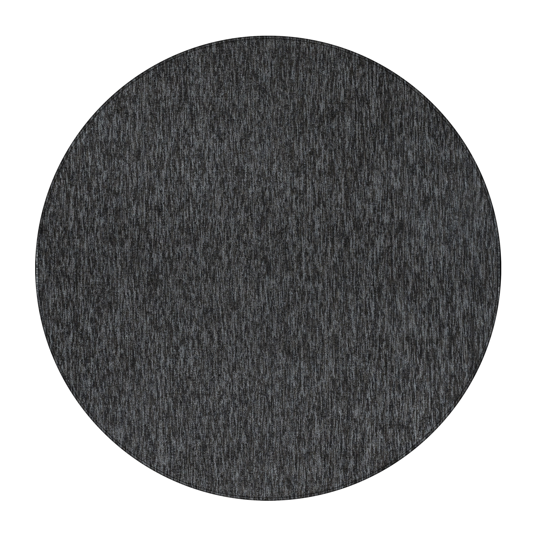 NADOR - Tapis rond de salon moderne Anthracite