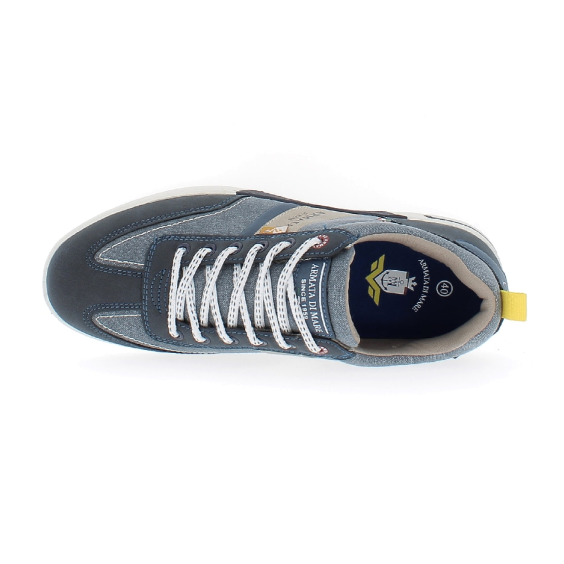 Armata di Mare Scarpe Uomo Sneakers Casual Stringate con Soletta Rimovibile in Memory Foam AMU SS23M309 Navy