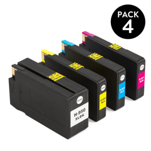 CARTUCHOS GENÉRICOS HP 950XL Pack 4