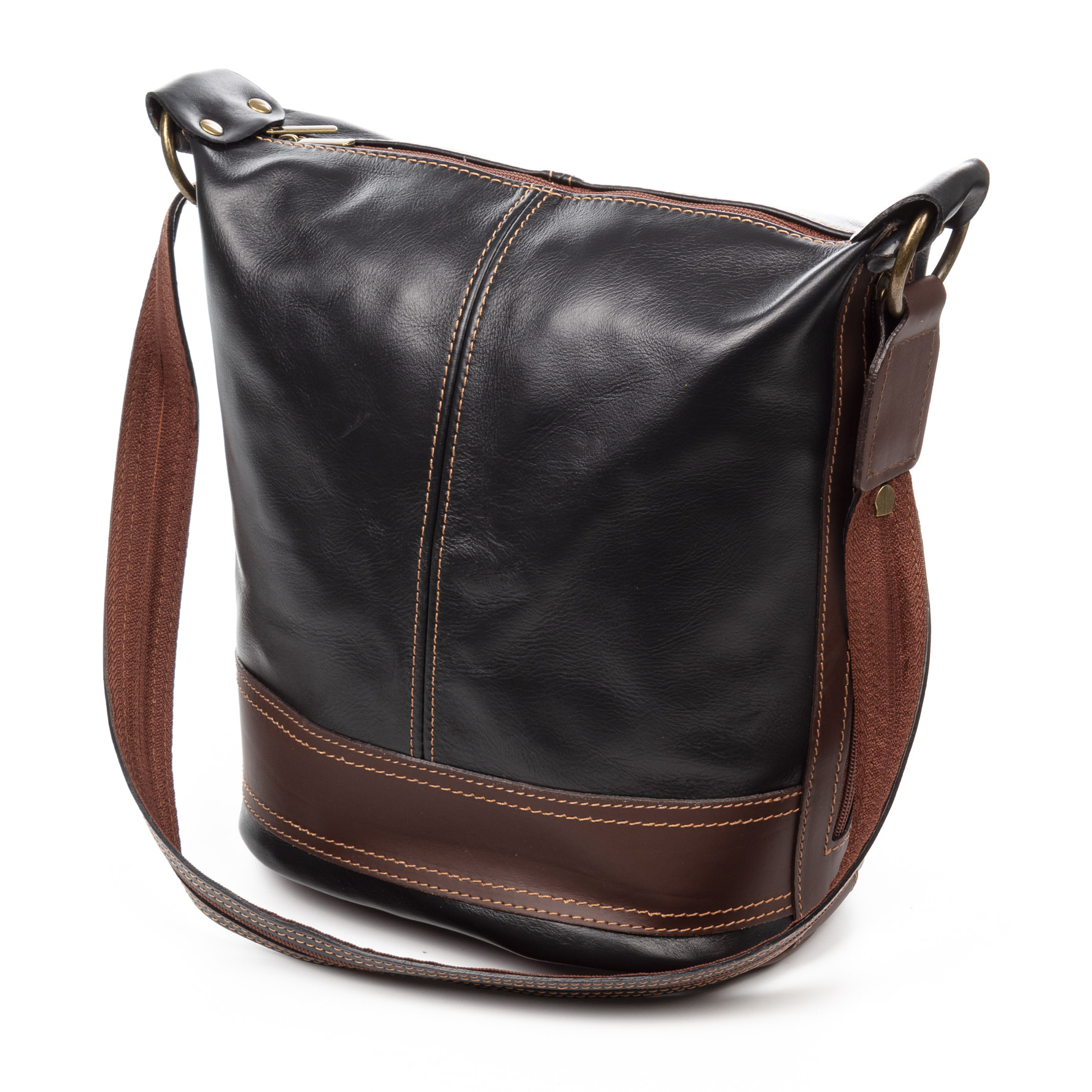 Borsa a spalla Alvito Donna. Vera pelle Sauvage.