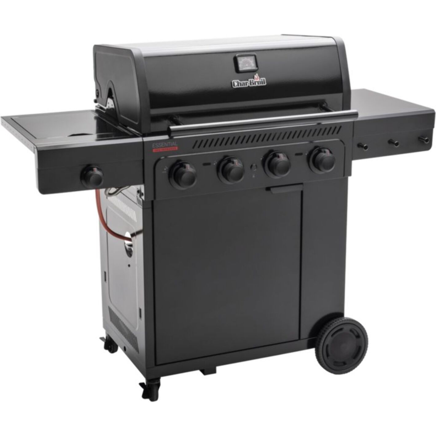 Barbecue gaz CHAR BROIL Essential 4G, sur chariot, 5 brûleurs dont 1 latéral, surface de cuisson 72 x 46 cm