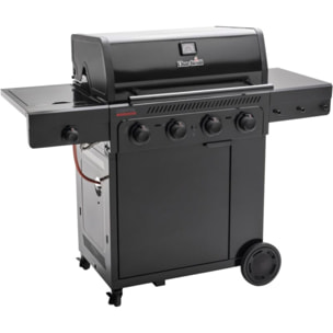 Barbecue gaz CHAR BROIL Essential 4G, sur chariot, 5 brûleurs dont 1 latéral, surface de cuisson 72 x 46 cm