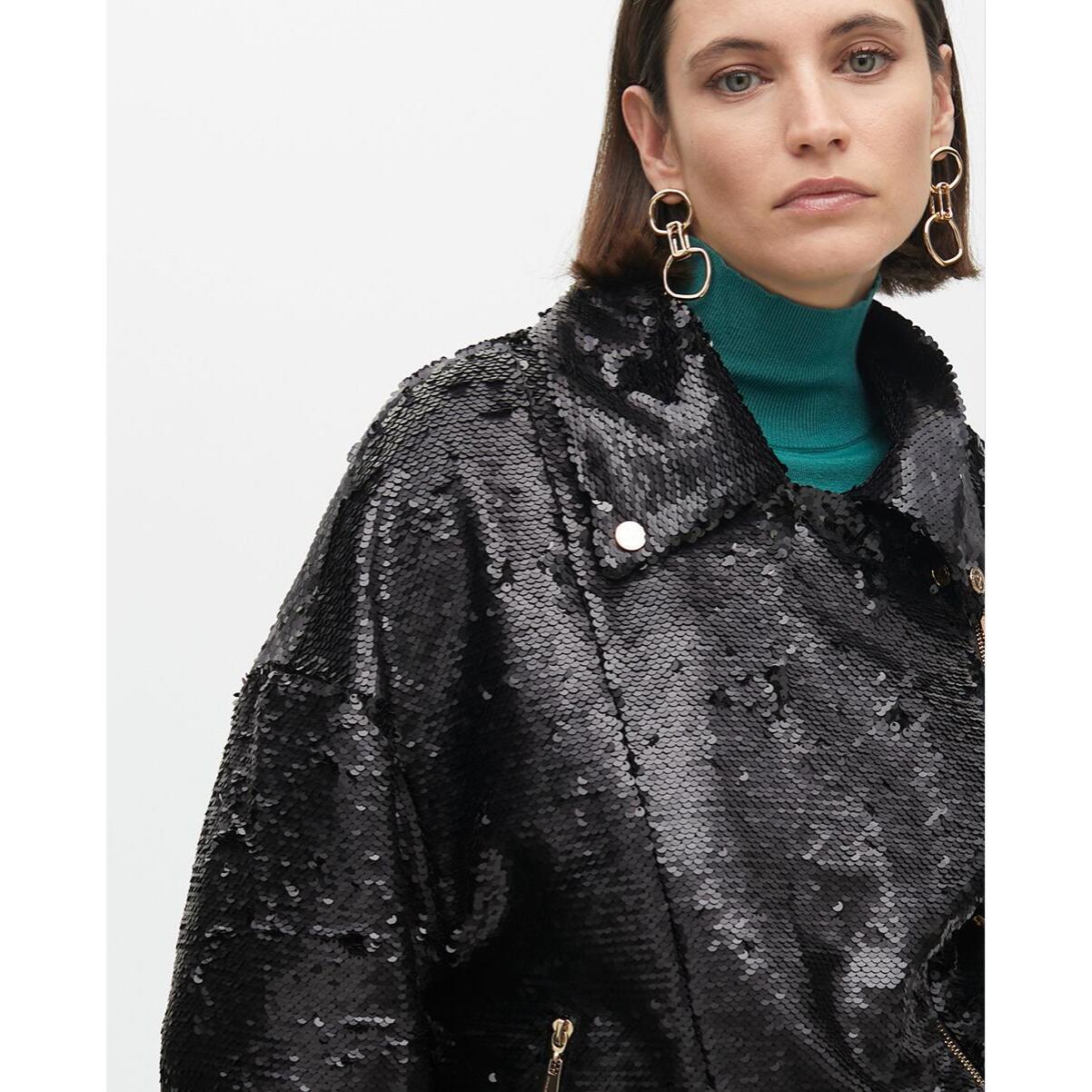 Giacca Biker di Paillettes
