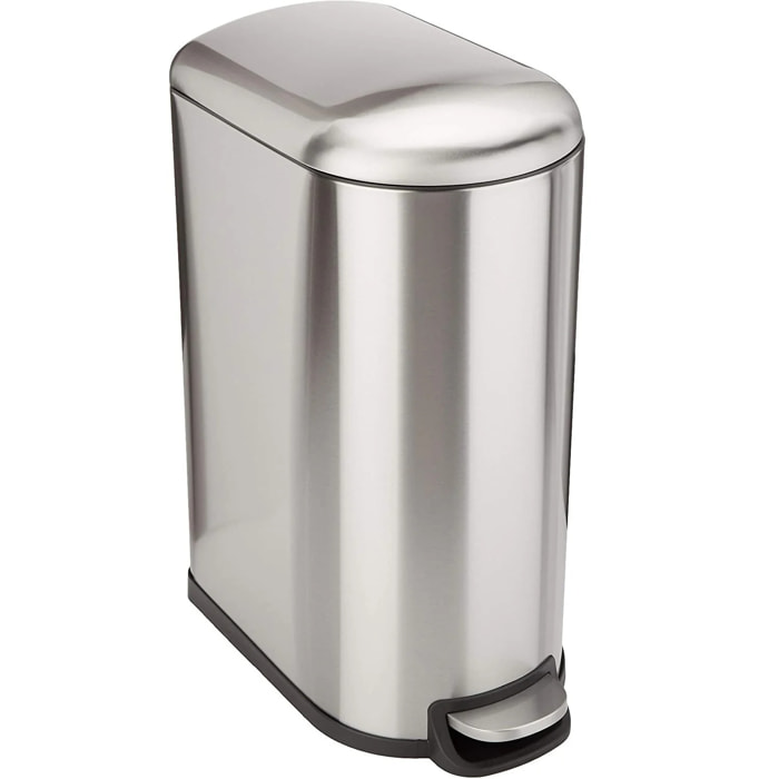 Poubelle à pédale inox FULLER argent 40L
