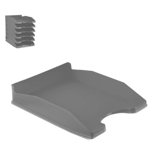 PACK 6 UDS BANDEJA OFICINA 35X25,5 cms NEGRO