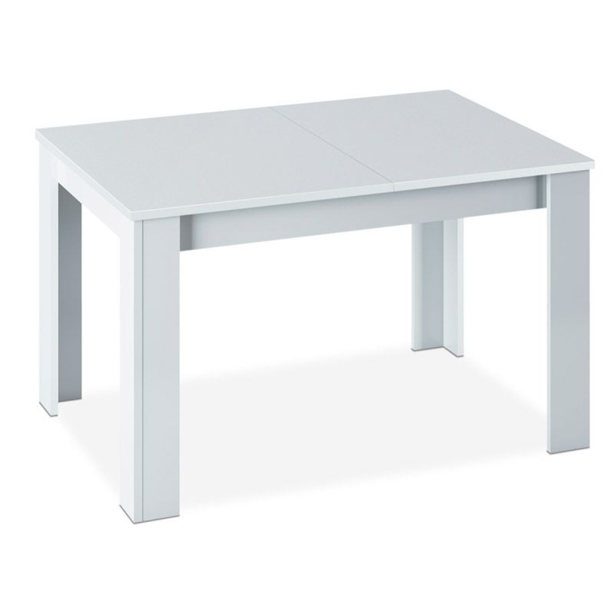 Mesa de comedor extensible Kendra 140 Blanco Artik (Blanco Mate)