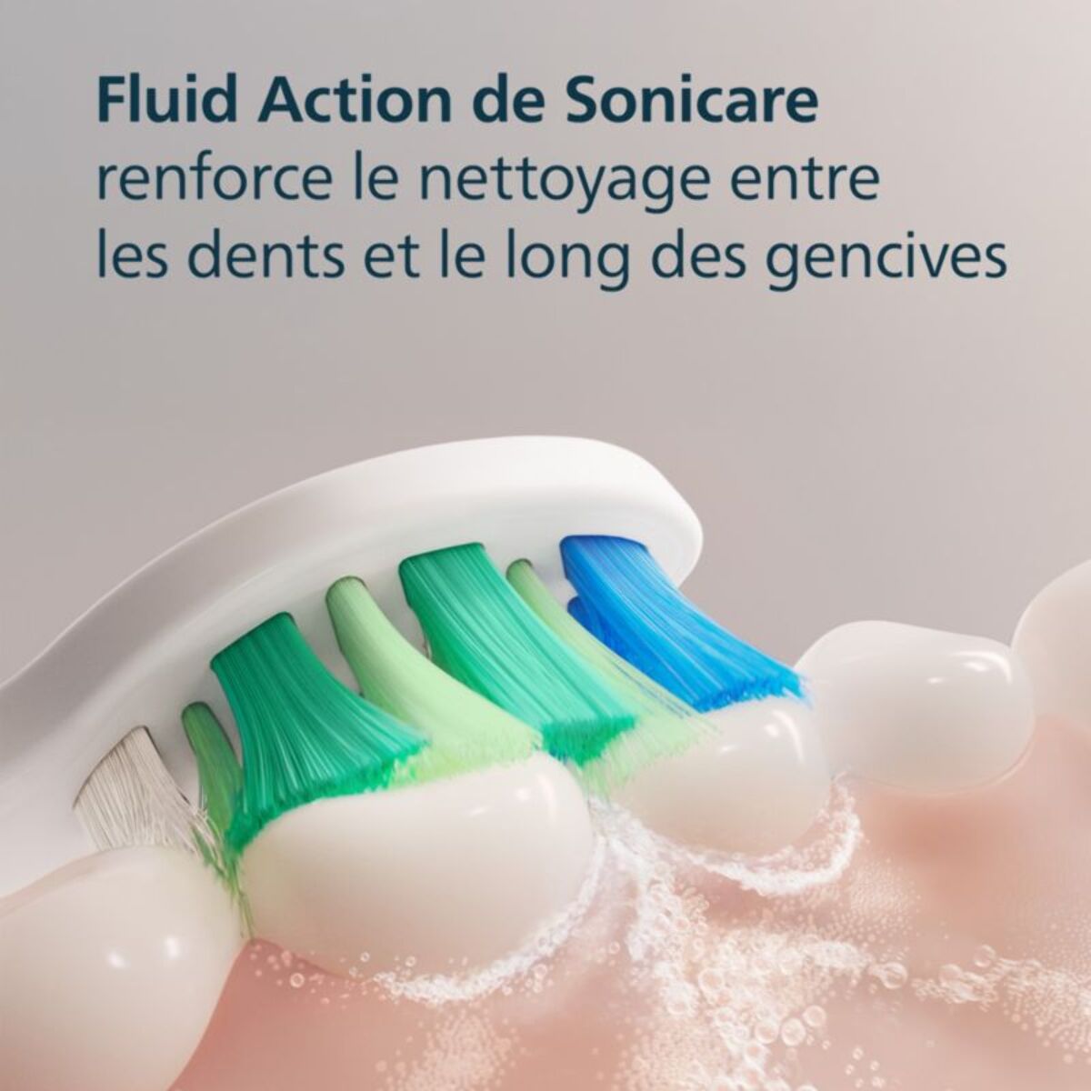Brossette dentaire PHILIPS Sonicare lot de 6 InterCare blanc