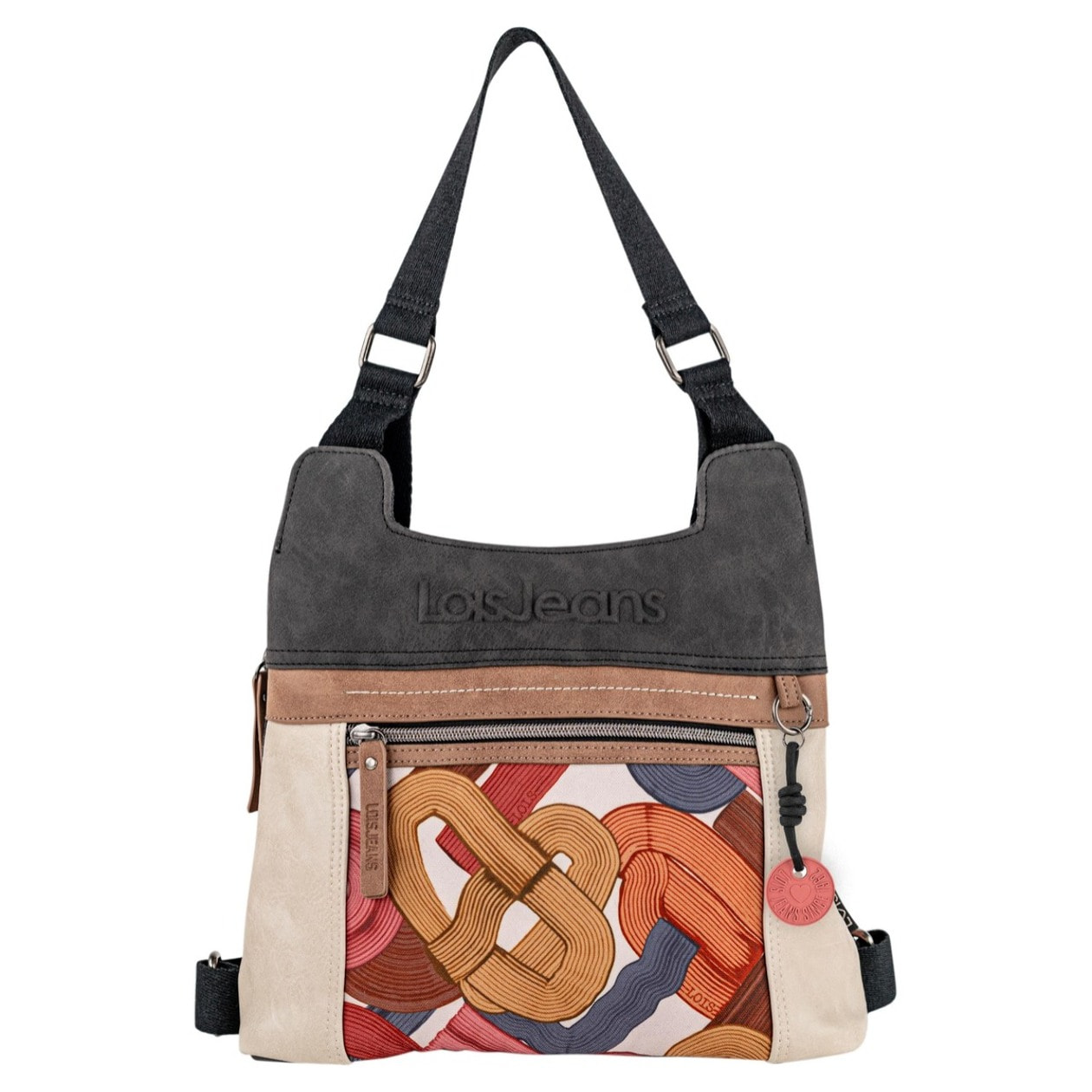 Bolso Mochila Mujer Lois Lynwood Negro