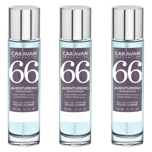 Caravan fragancias set de 3 frascos perfume de hombre nº66, de 150 ml