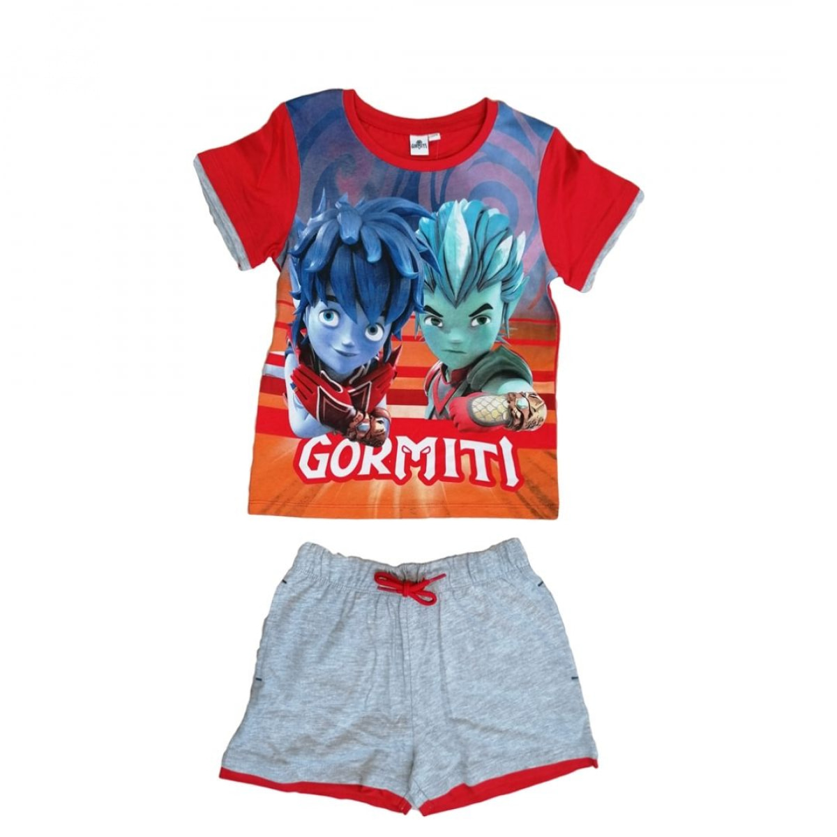 Set T-Shirt Gormiti e Pantaloncino Rosso Lui Gormiti Rosso