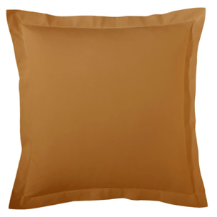 Taie d'Oreiller Unie en 100 % Coton - Marron Clair