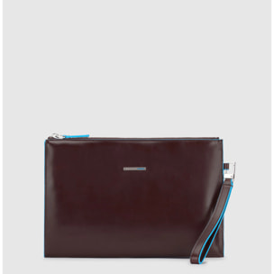 Piquadro Pochette homme en cuir pour iPad®mini avec poche à lunettes et poignée amovible