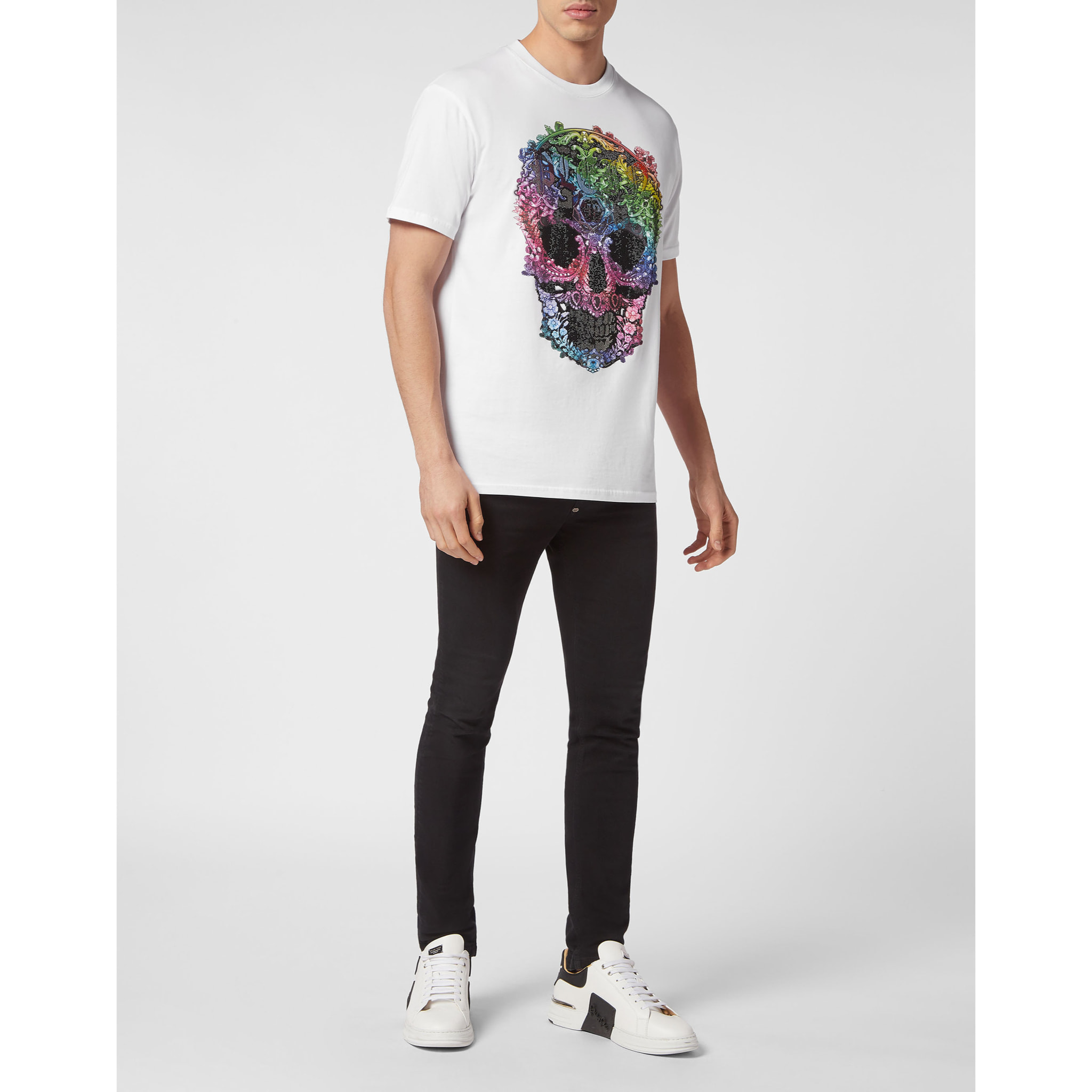 PHILIPP PLEIN Maglietta a girocollo SKULL