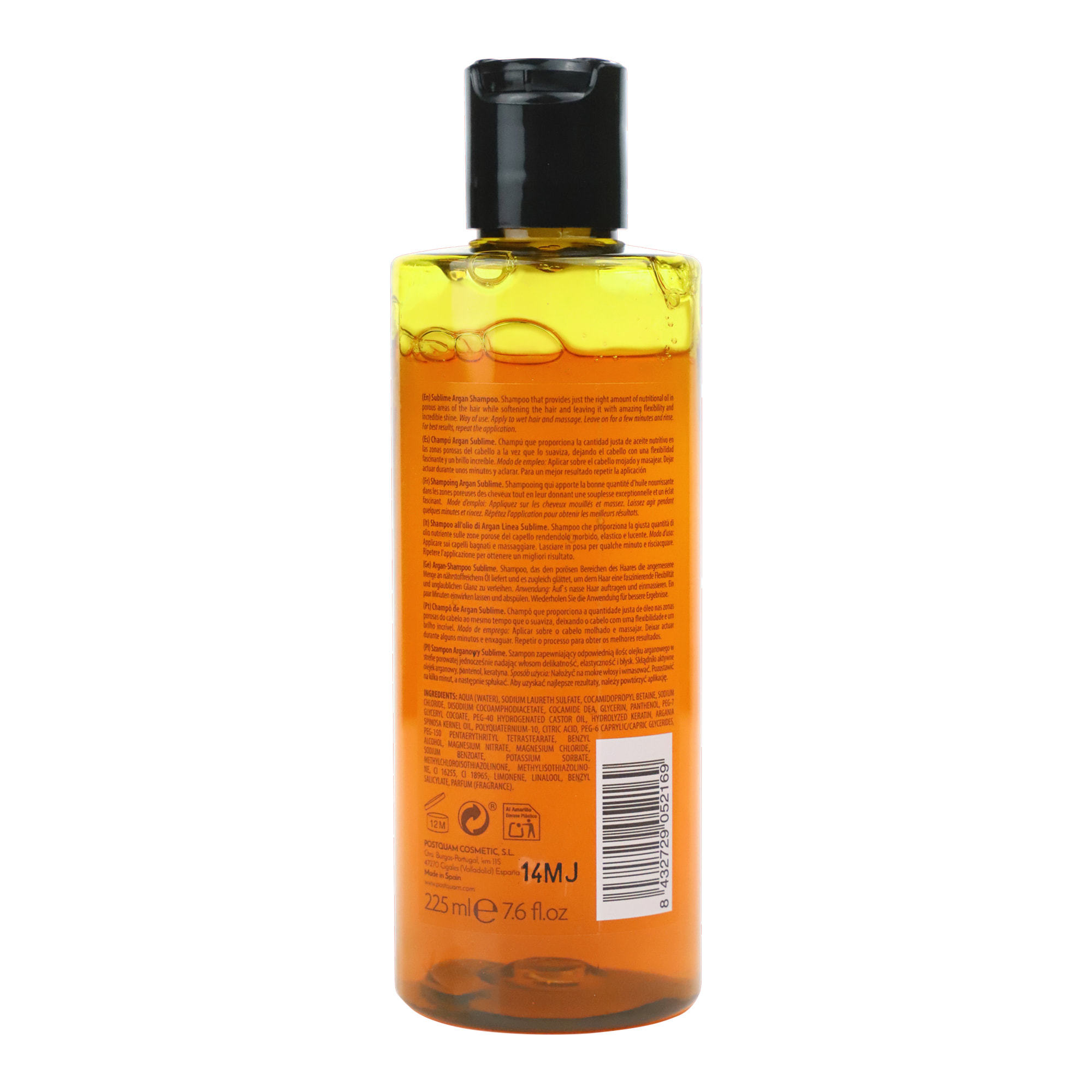 Champu argan sublime 225 ml. jco