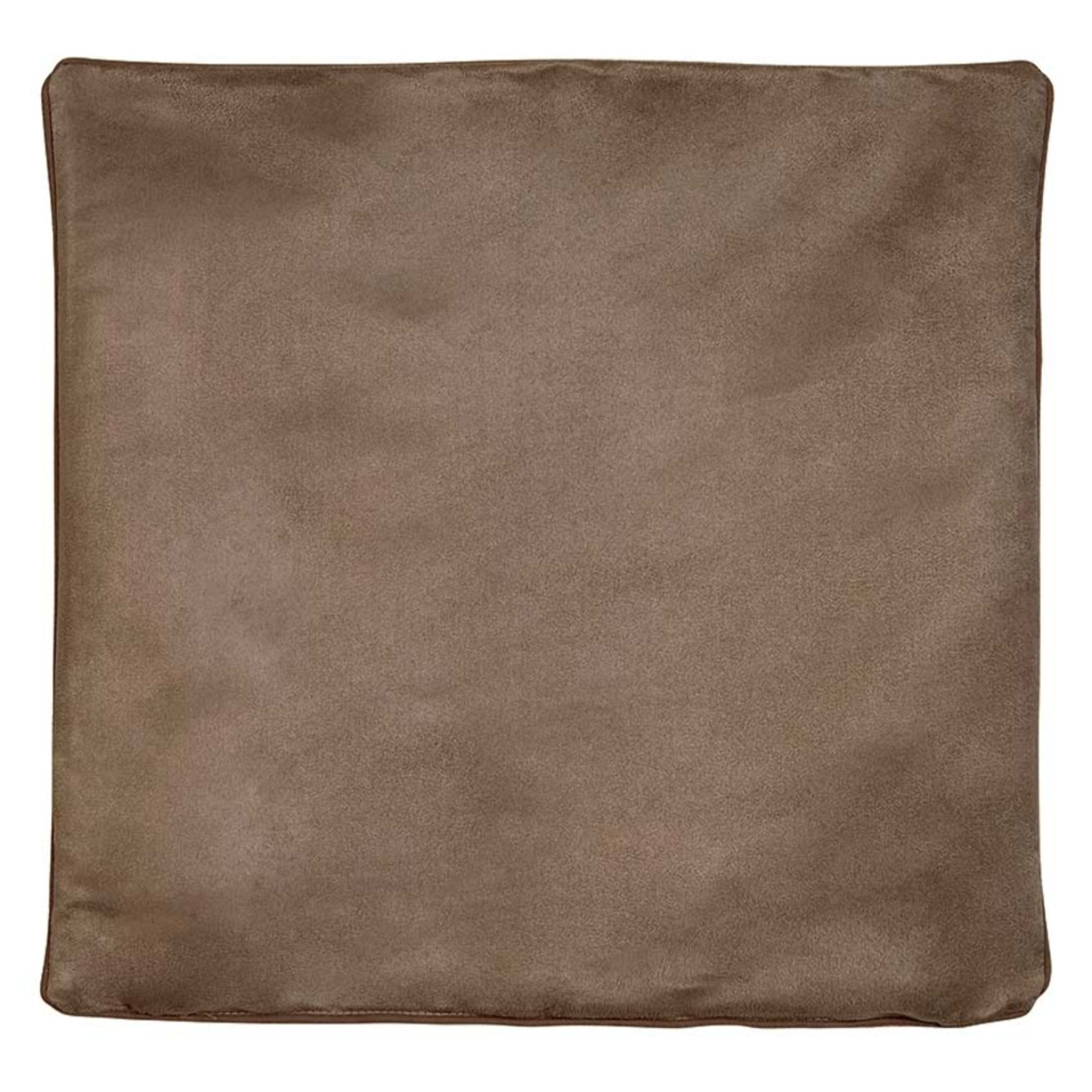 Housse de Coussin  - Effet Satiné - Beige foncé