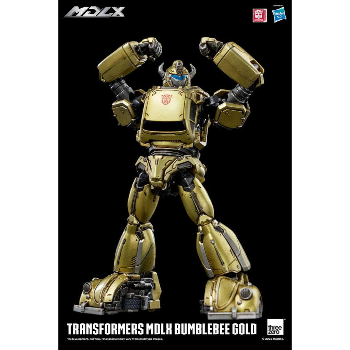 Transformers Mdlx Action Figura Bumblebee Gold Edizione Limitata 12 Cm Threezero