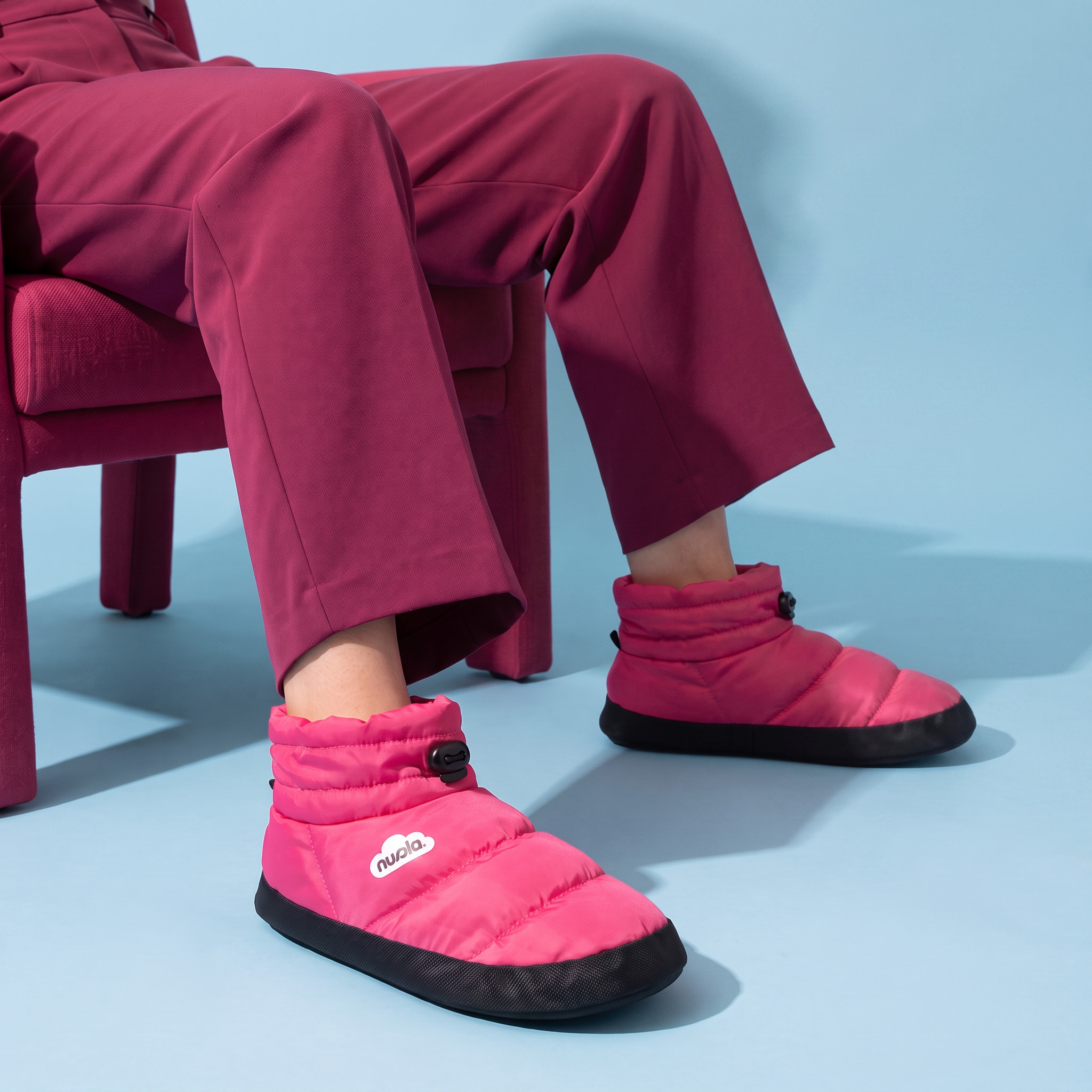 Zapatilla de estar por casa ,Boot Home Suela de Goma.