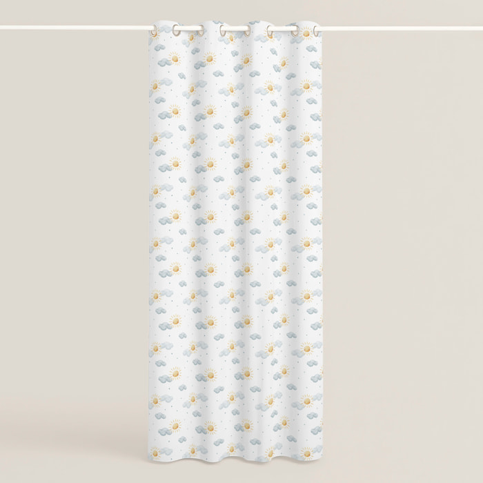 Cool Kids - Cortina Estampada - Con Ojales - 100% Algodón - Sun