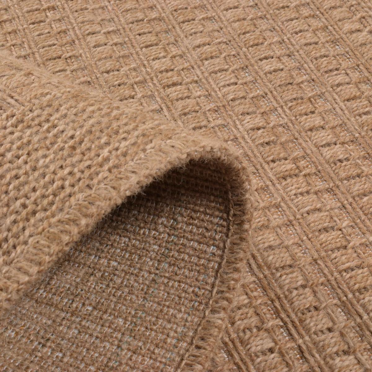 Tapis extérieur tissé kilim rond GOVI