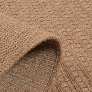 Tapis extérieur tissé kilim rond GOVI