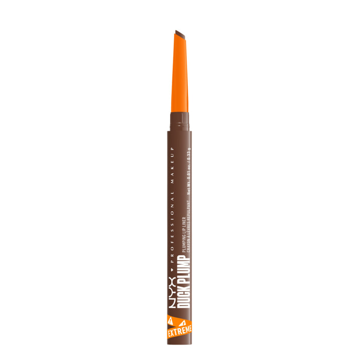 NYX Professional Makeup Duck Plump Plumping Lip Liner, crayon à lèvres, jusqu'à 10h de tenue, fini mat, Syringe Sienna