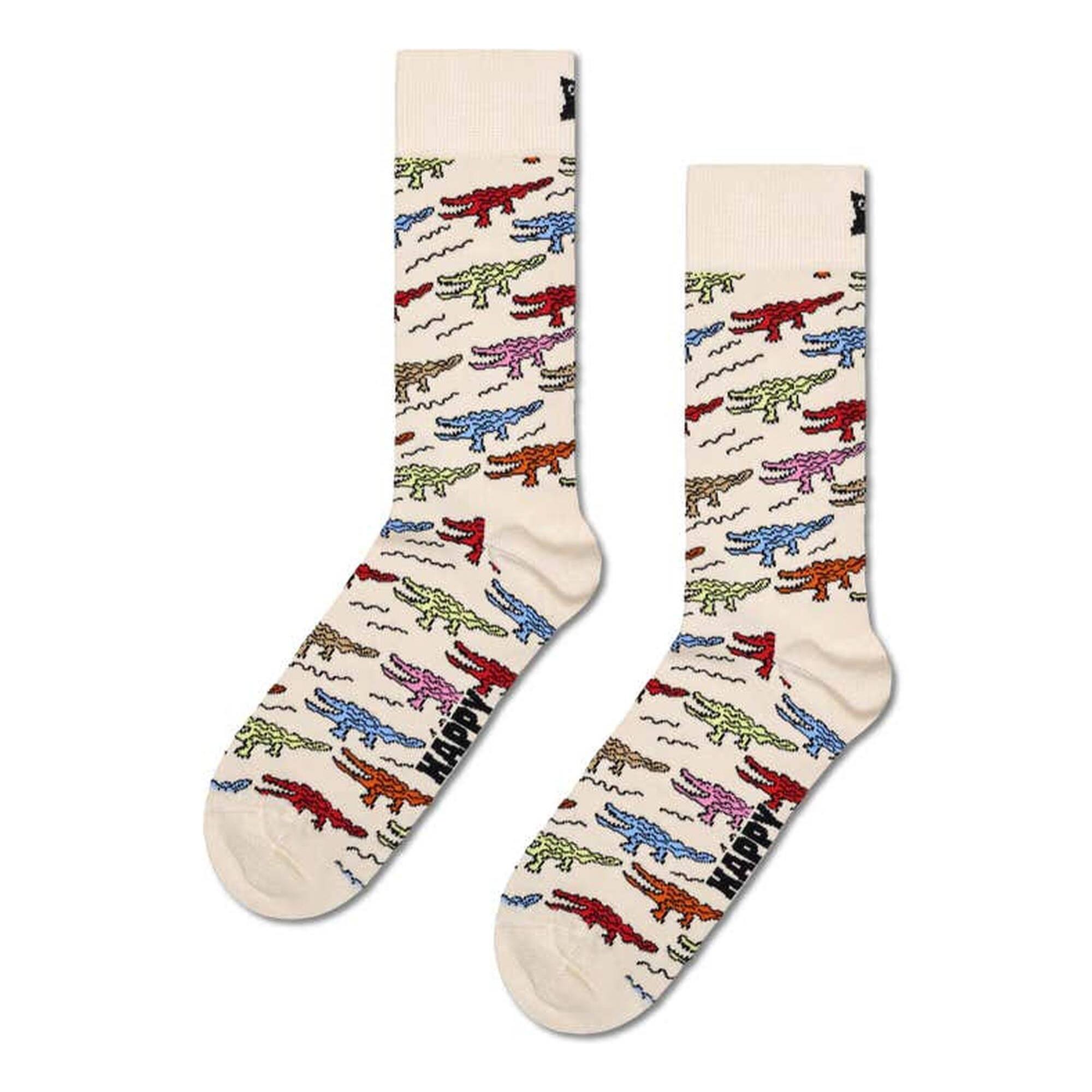 Calcetines crocodile beige