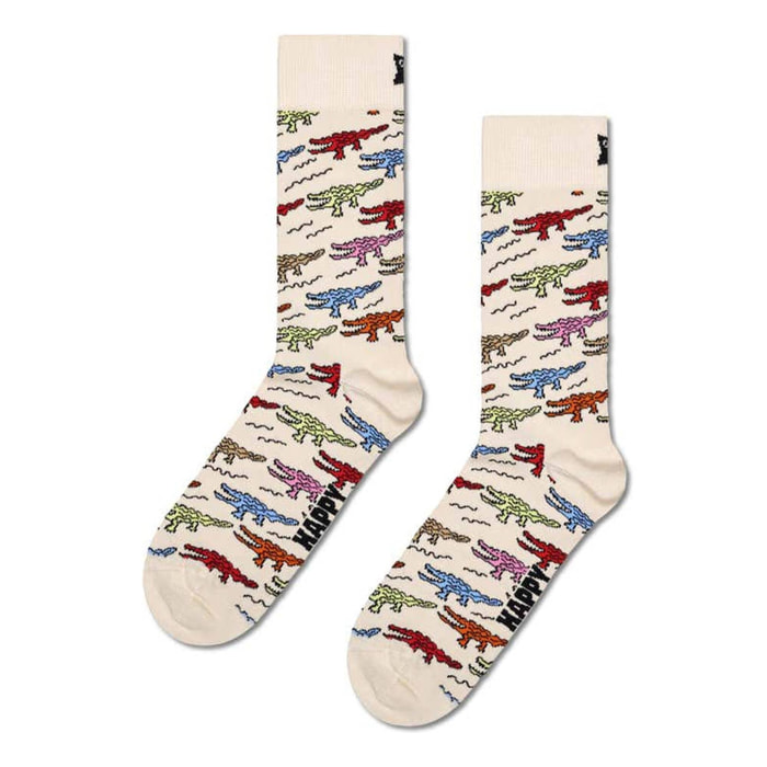 Calcetines crocodile beige