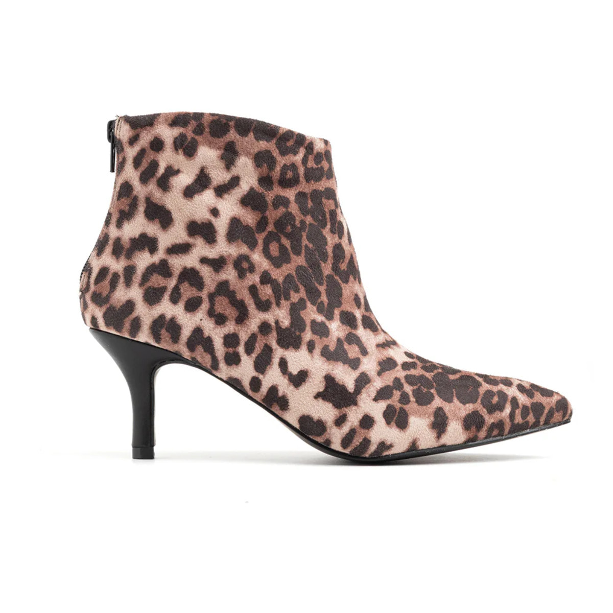 Tronchetto a punta con tacco a spillo - LEOPARDATO
