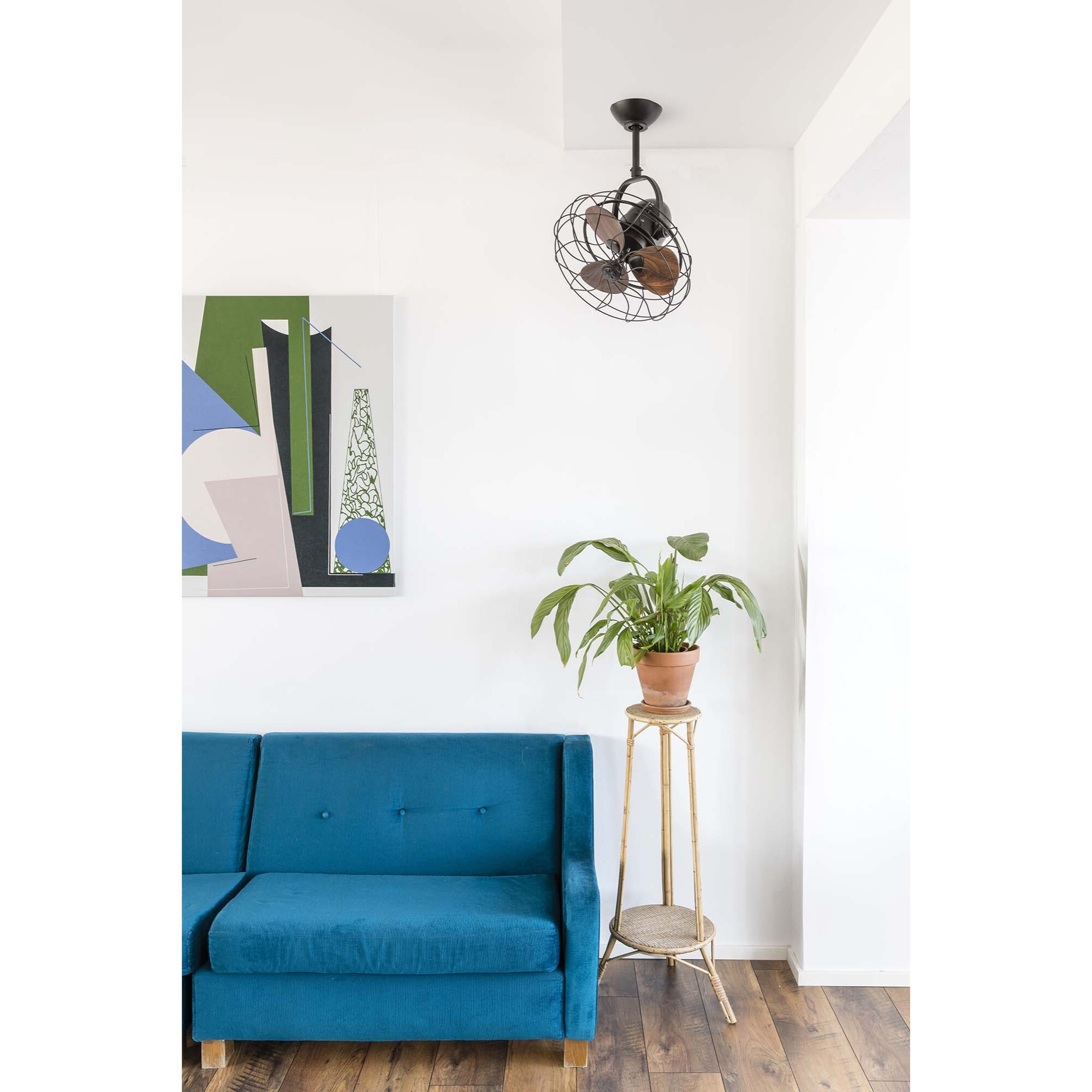 KEIKI S Ventilatore a soffitto marrone/noce