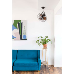 KEIKI S Ventilatore a soffitto marrone/noce