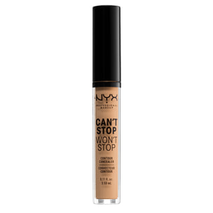 NYX Professional Makeup Anti-Cernes et Correcteur Can't Stop Won't Stop Contour Concealer Soft Beige