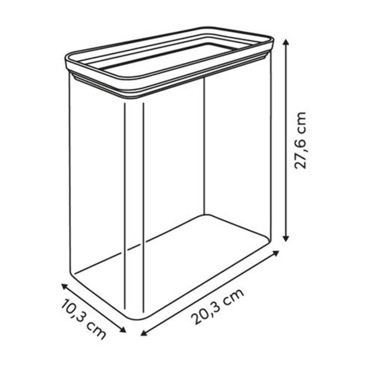 Boîte de conservation rectangulaire Eske 4L transparent
